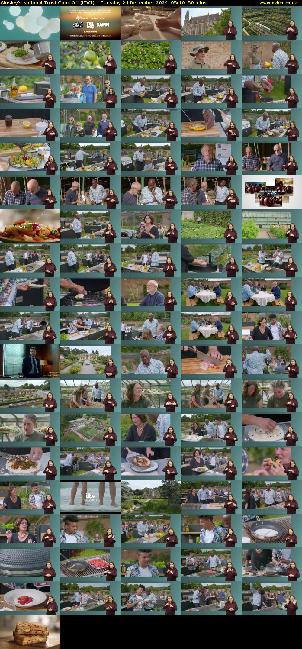 Ainsley's National Trust Cook Off (ITV1) Tuesday 24 December 2024 05:10 - 06:00