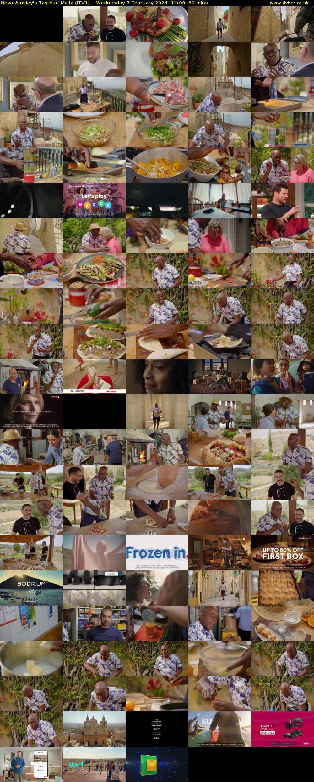 Ainsley's Taste of Malta (ITV1) Wednesday 7 February 2024 14:00 - 15:00
