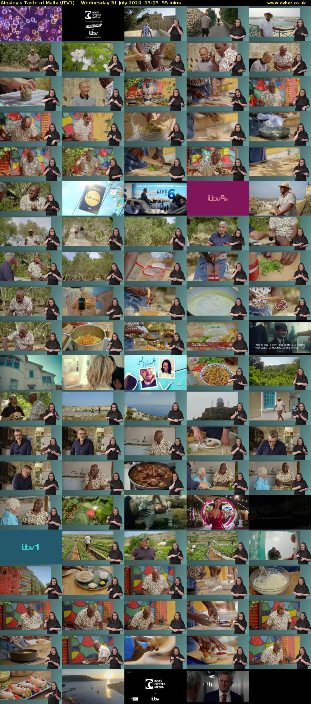 Ainsley's Taste of Malta (ITV1) Wednesday 31 July 2024 05:05 - 06:00