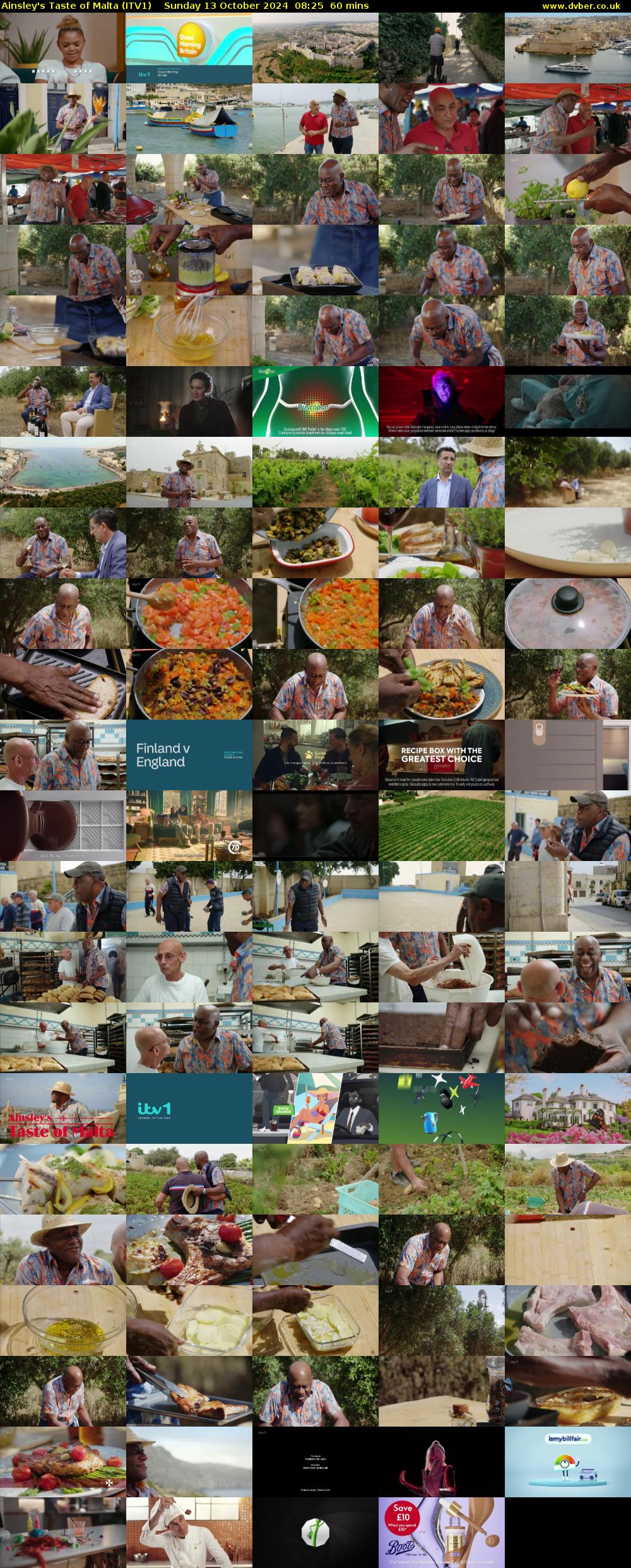 Ainsley's Taste of Malta (ITV1) Sunday 13 October 2024 08:25 - 09:25