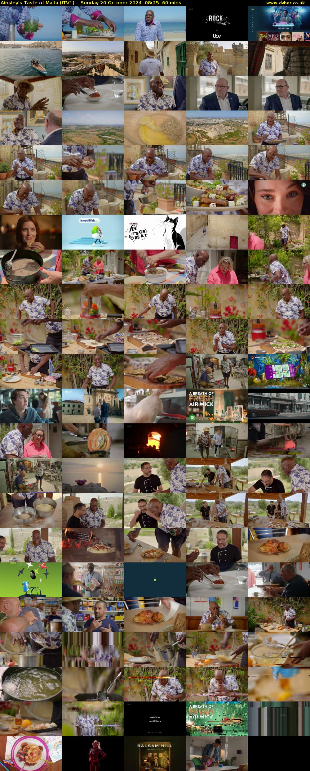 Ainsley's Taste of Malta (ITV1) Sunday 20 October 2024 08:25 - 09:25