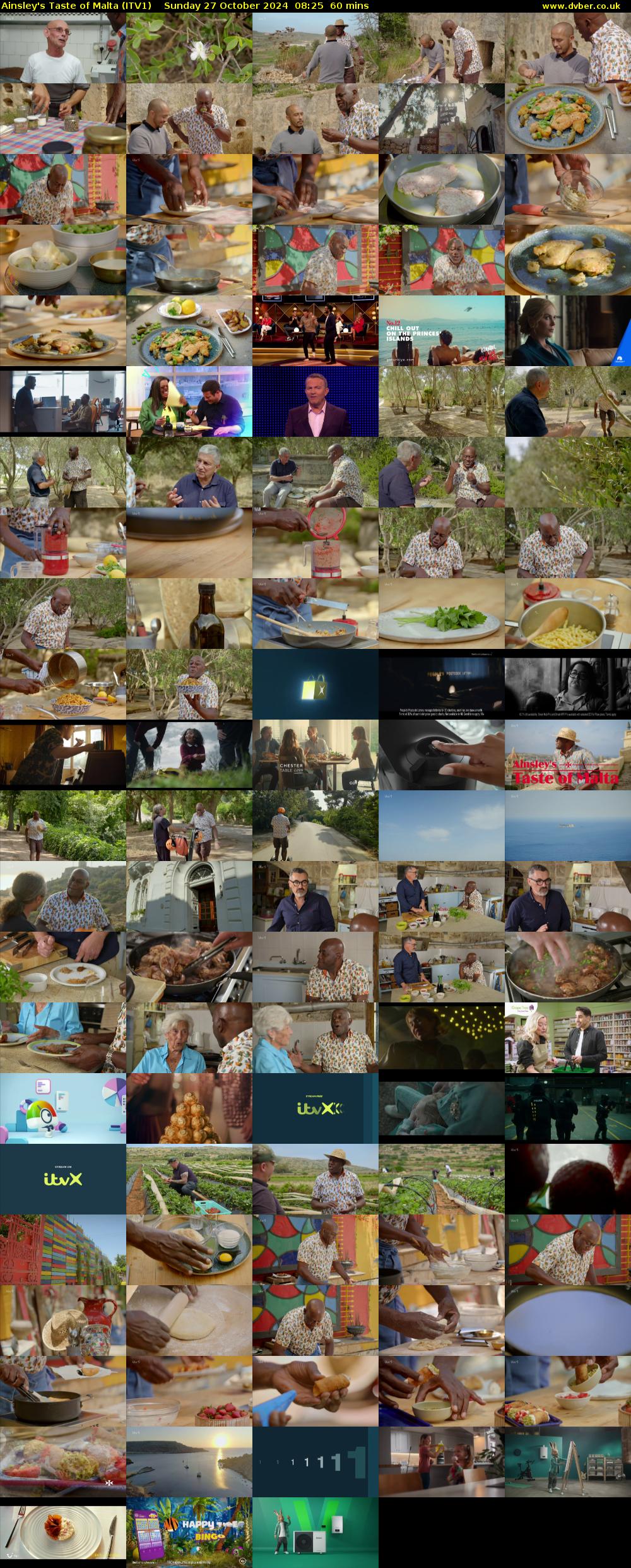 Ainsley's Taste of Malta (ITV1) Sunday 27 October 2024 08:25 - 09:25