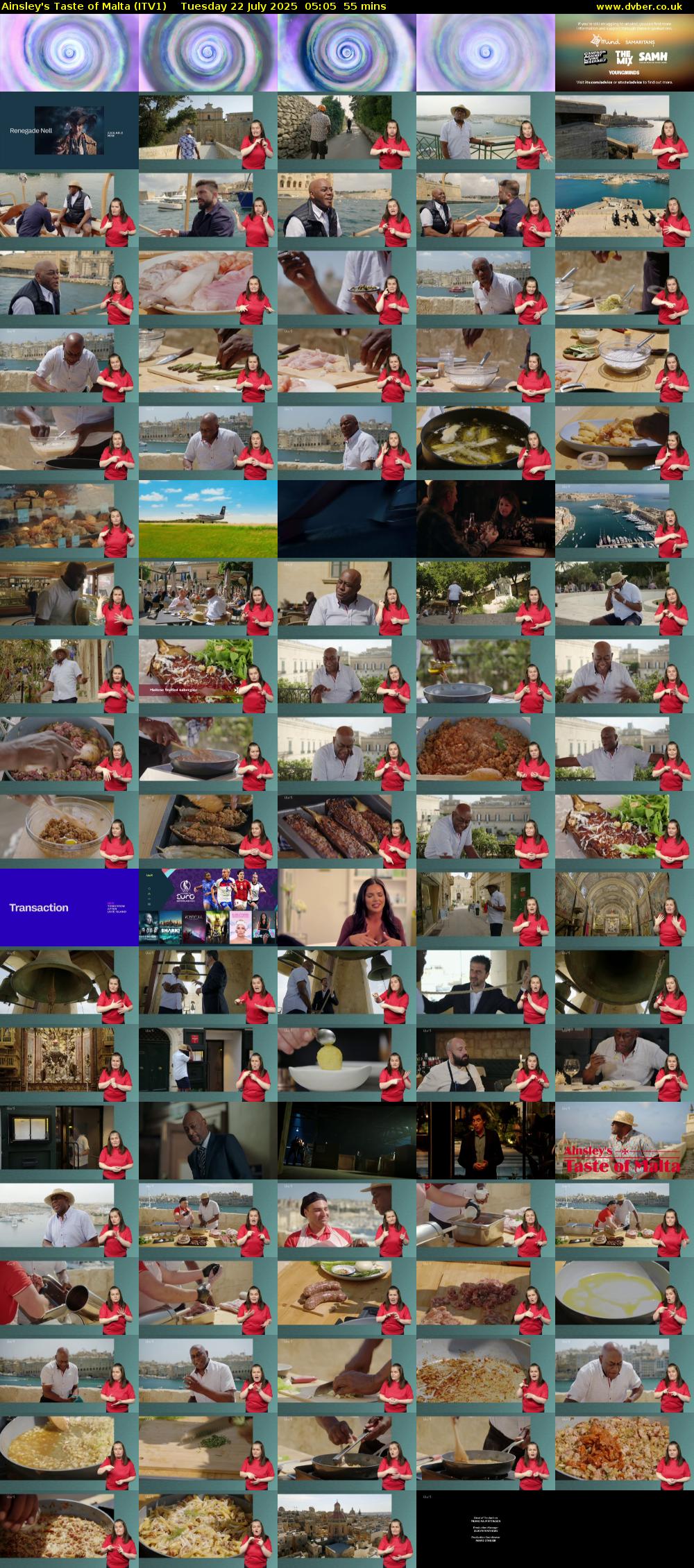 Ainsley's Taste of Malta (ITV1) Tuesday 22 July 2025 05:05 - 06:00