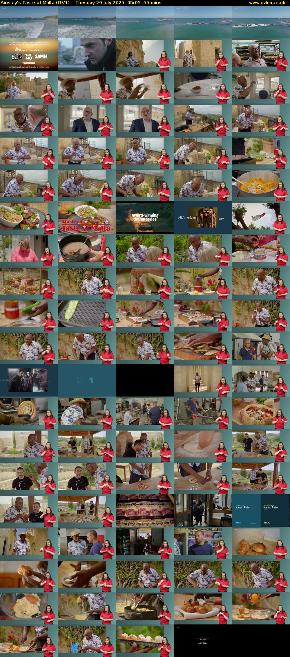 Ainsley's Taste of Malta (ITV1) Tuesday 29 July 2025 05:05 - 06:00