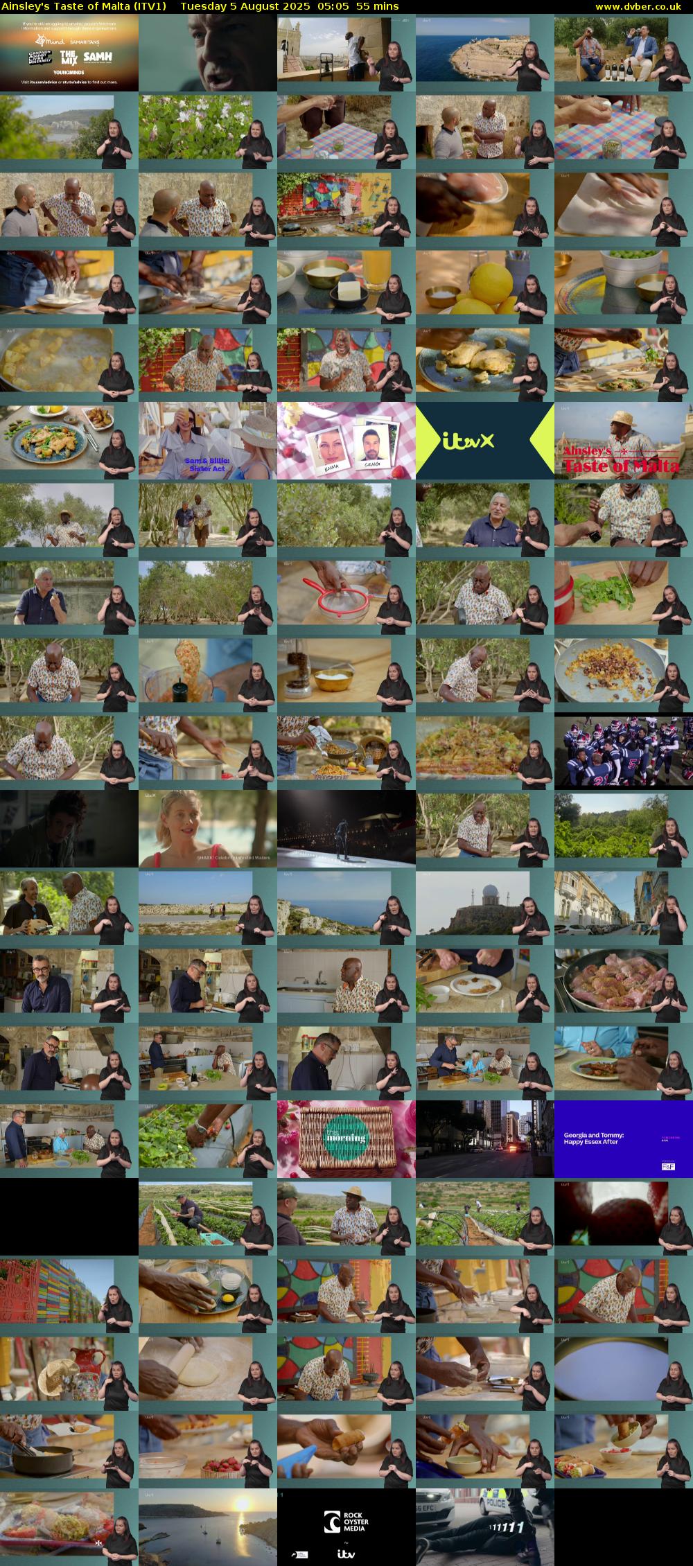 Ainsley's Taste of Malta (ITV1) Tuesday 5 August 2025 05:05 - 06:00