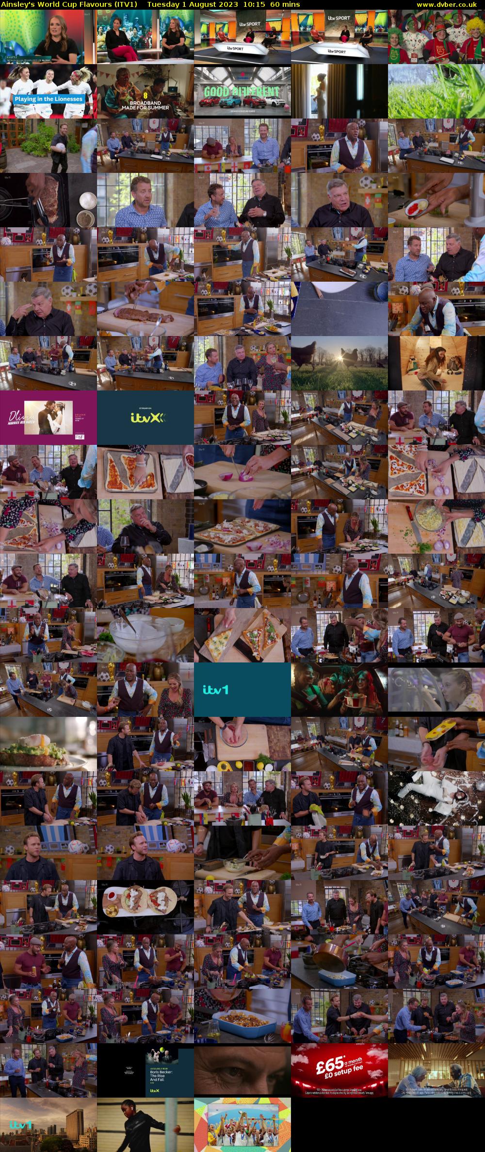 Ainsley's World Cup Flavours (ITV1) Tuesday 1 August 2023 10:15 - 11:15
