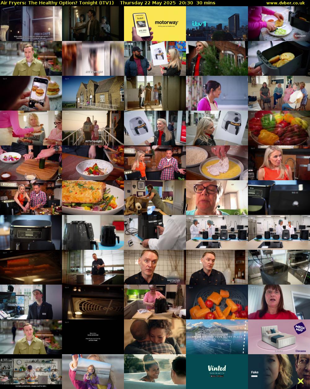 Air Fryers: The Healthy Option? Tonight (ITV1) Thursday 22 May 2025 20:30 - 21:00