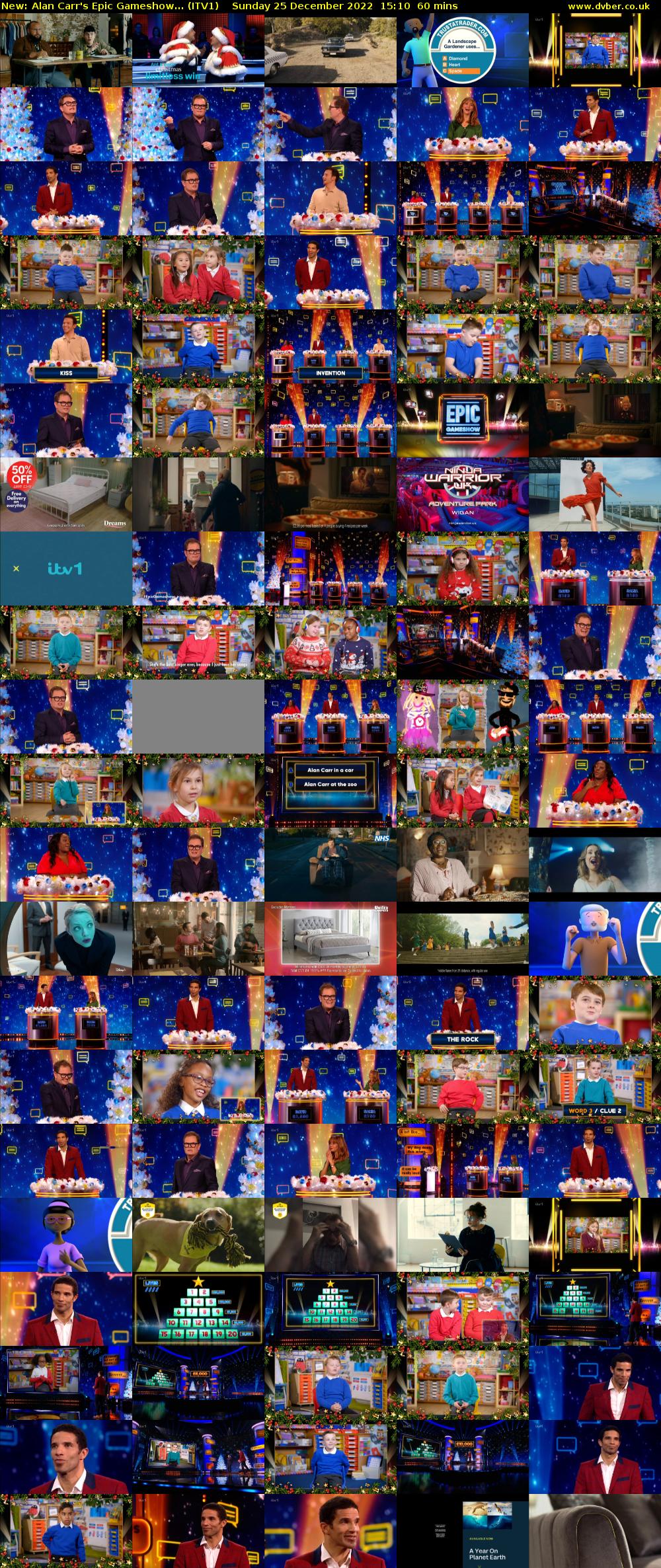 Alan Carr's Epic Gameshow... (ITV1) Sunday 25 December 2022 15:10 - 16:10