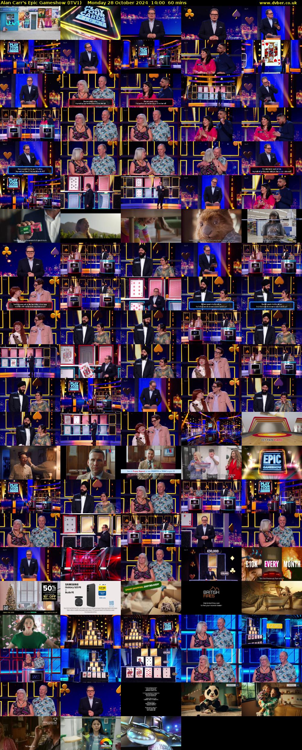 Alan Carr's Epic Gameshow (ITV1) Monday 28 October 2024 14:00 - 15:00