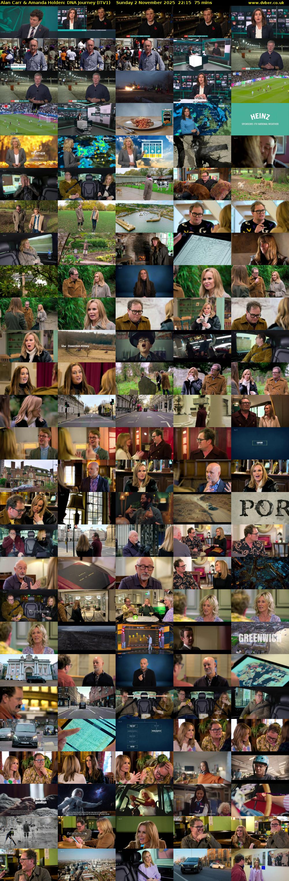 Alan Carr & Amanda Holden: DNA Journey (ITV1) Sunday 2 November 2025 22:15 - 23:30