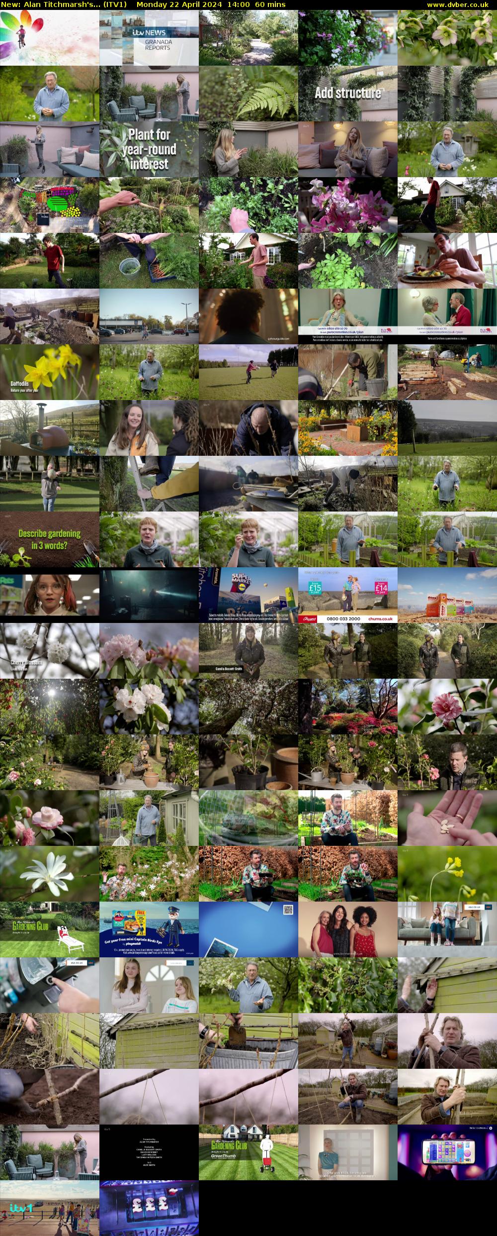 Alan Titchmarsh's... (ITV1) Monday 22 April 2024 14:00 - 15:00