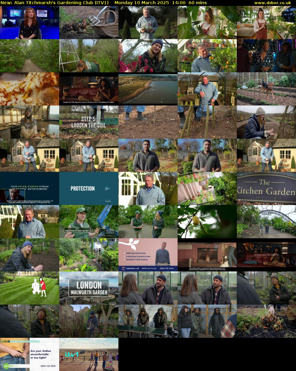 Alan Titchmarsh's Gardening Club (ITV1) Monday 10 March 2025 14:00 - 15:00