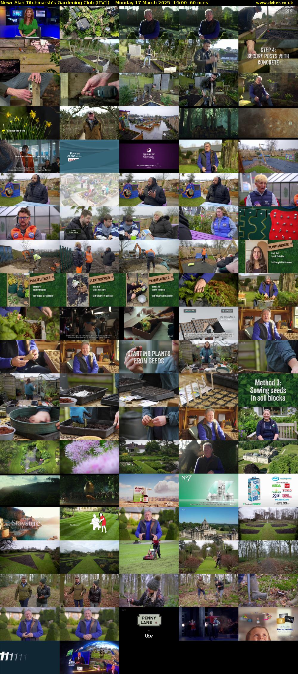 Alan Titchmarsh's Gardening Club (ITV1) Monday 17 March 2025 14:00 - 15:00