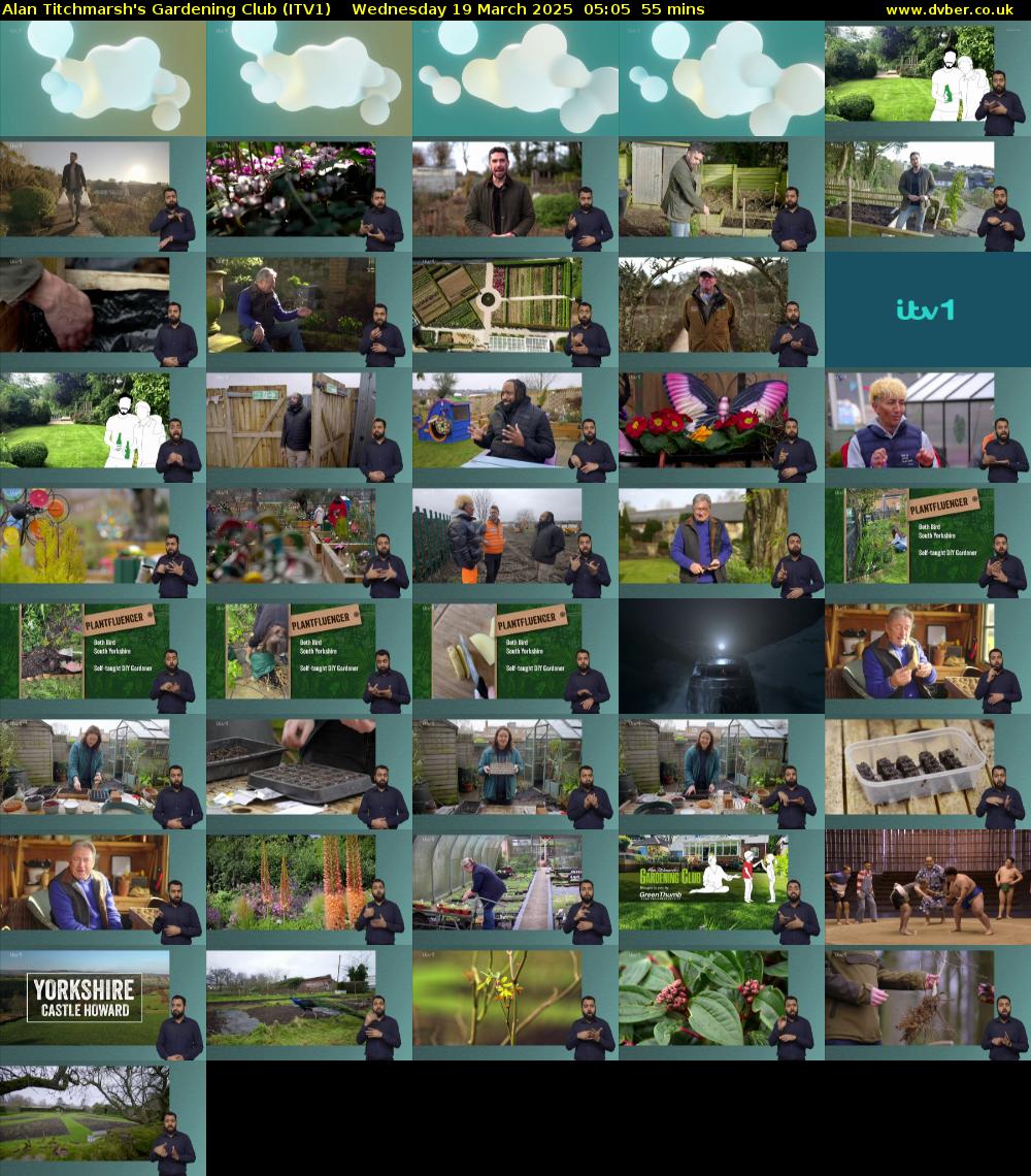 Alan Titchmarsh's Gardening Club (ITV1) Wednesday 19 March 2025 05:05 - 06:00