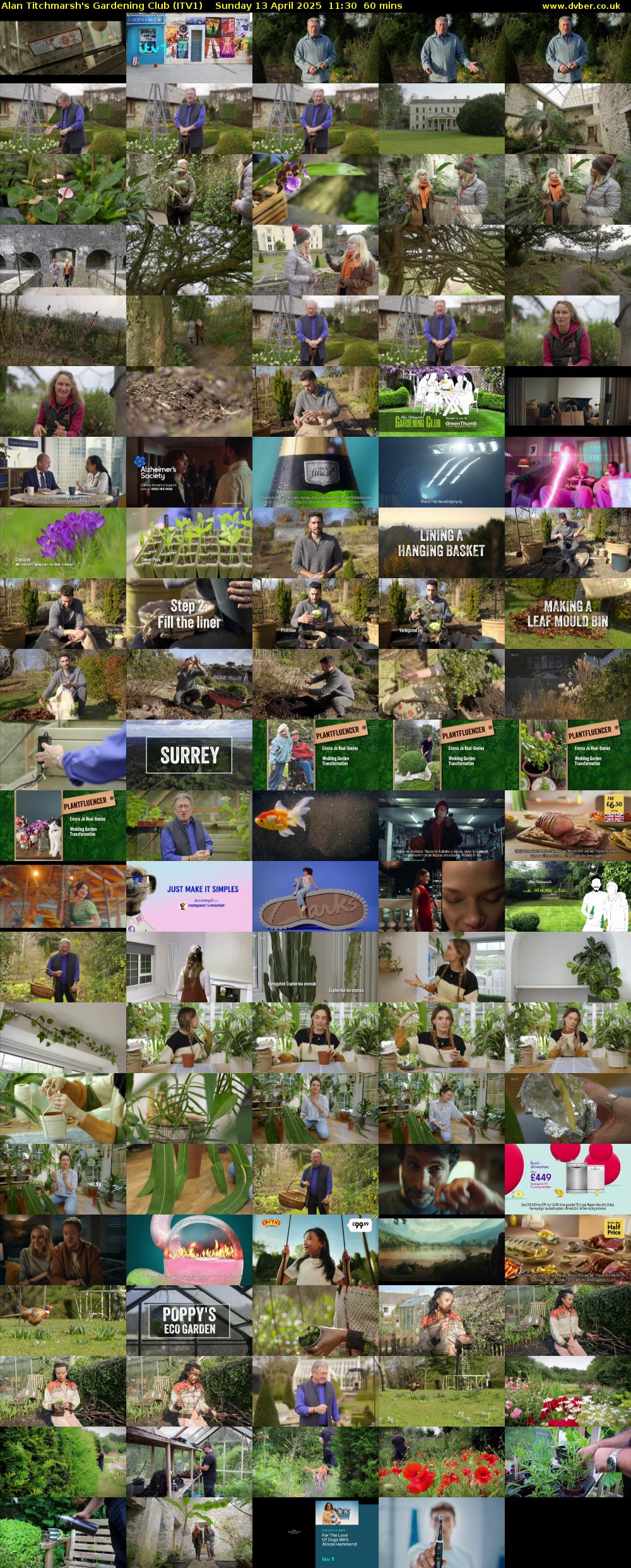 Alan Titchmarsh's Gardening Club (ITV1) Sunday 13 April 2025 11:30 - 12:30