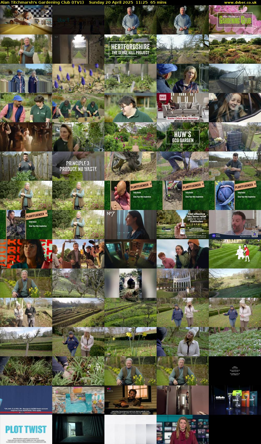 Alan Titchmarsh's Gardening Club (ITV1) Sunday 20 April 2025 11:25 - 12:30