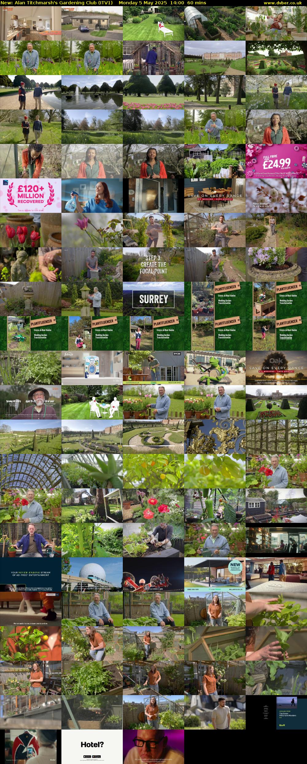 Alan Titchmarsh's Gardening Club (ITV1) Monday 5 May 2025 14:00 - 15:00