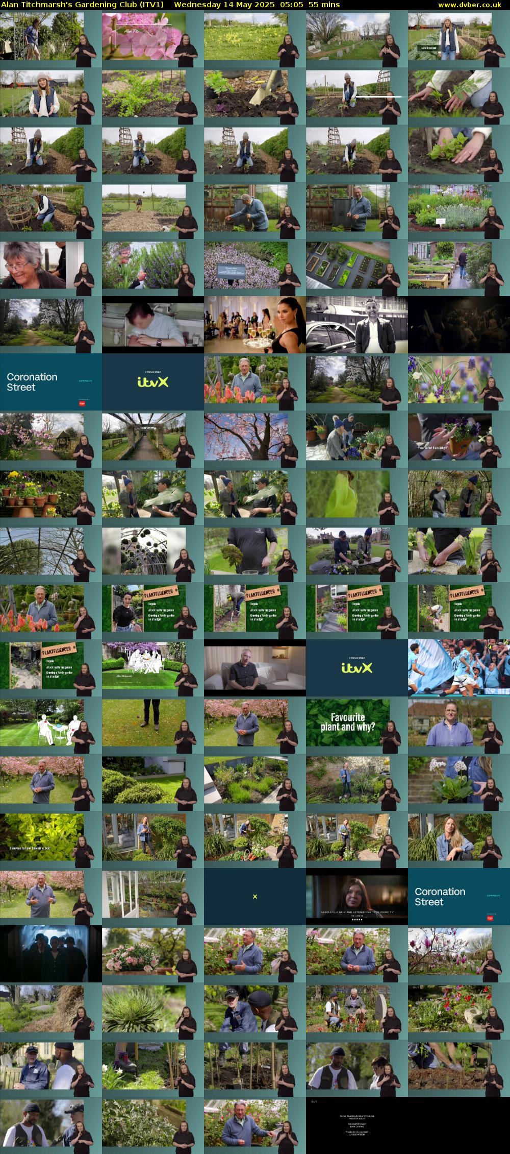 Alan Titchmarsh's Gardening Club (ITV1) Wednesday 14 May 2025 05:05 - 06:00