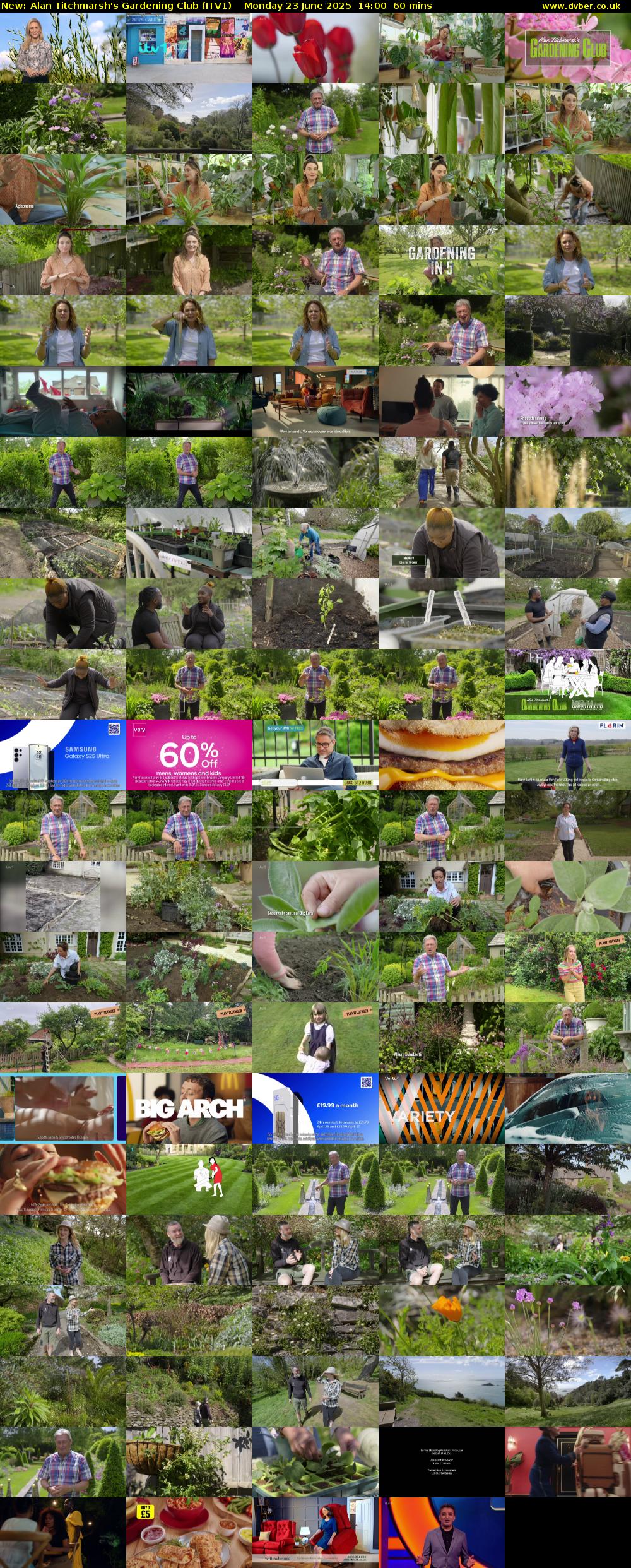 Alan Titchmarsh's Gardening Club (ITV1) Monday 23 June 2025 14:00 - 15:00