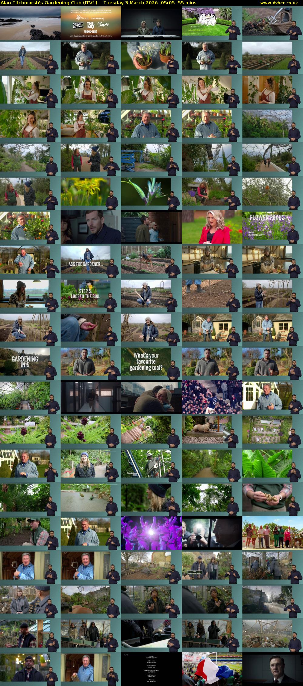 Alan Titchmarsh's Gardening Club (ITV1) Tuesday 3 March 2026 05:05 - 06:00