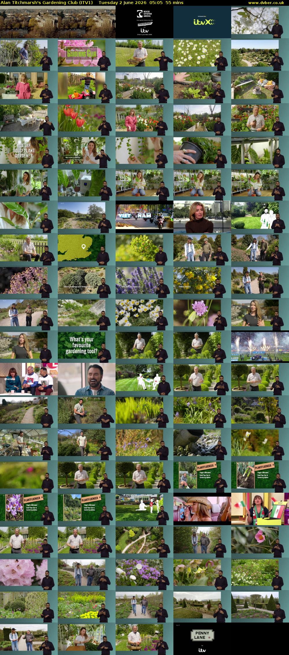 Alan Titchmarsh's Gardening Club (ITV1) Tuesday 2 June 2026 05:05 - 06:00