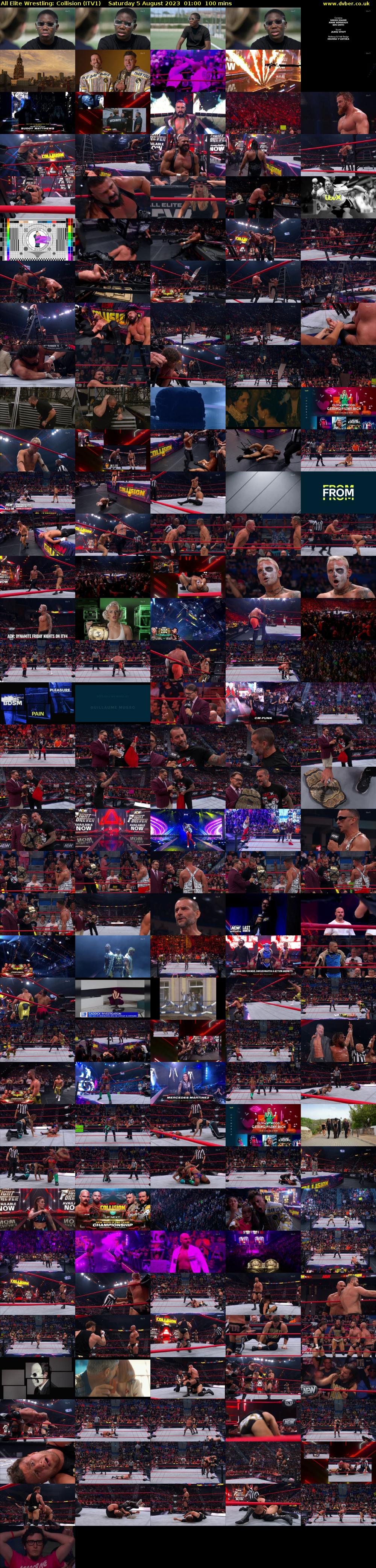 All Elite Wrestling: Collision (ITV1) Saturday 5 August 2023 01:00 - 02:40