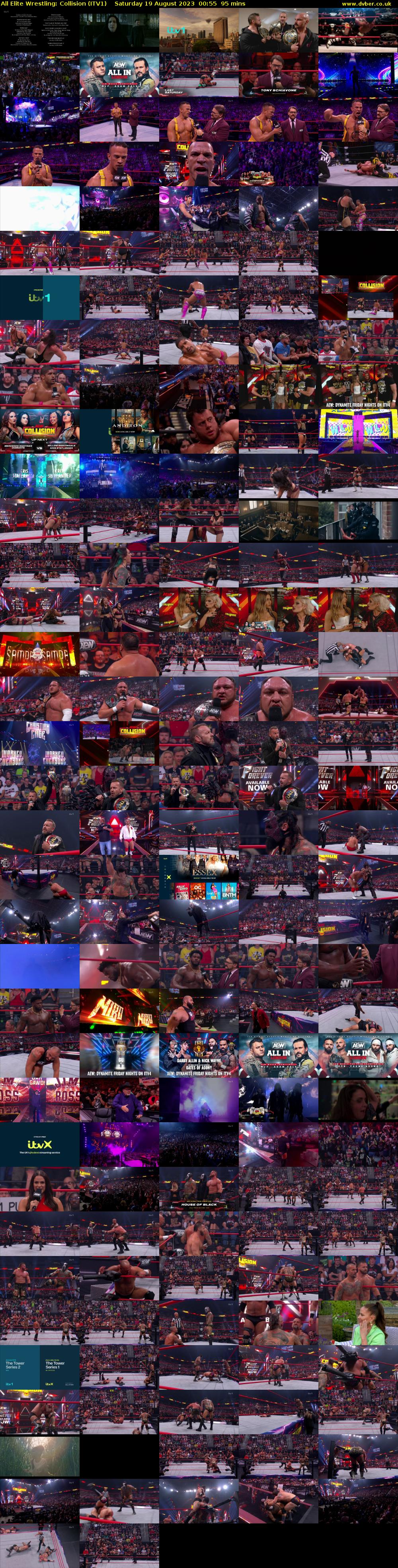 All Elite Wrestling: Collision (ITV1) Saturday 19 August 2023 00:55 - 02:30