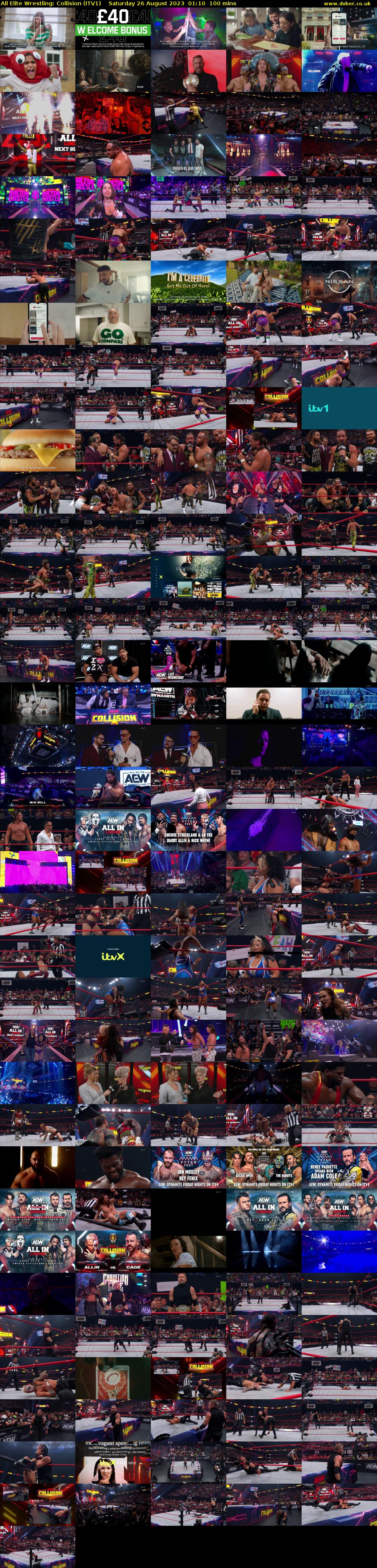 All Elite Wrestling: Collision (ITV1) Saturday 26 August 2023 01:10 - 02:50