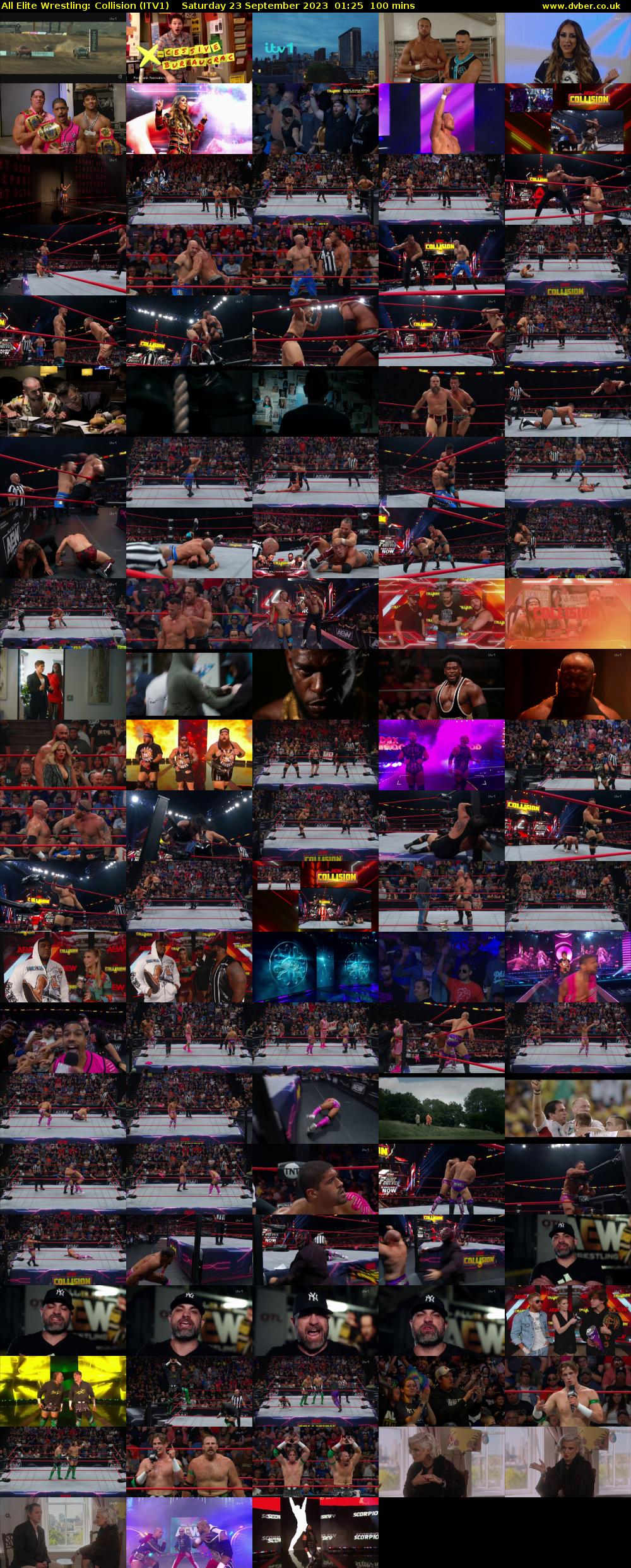 All Elite Wrestling: Collision (ITV1) Saturday 23 September 2023 01:25 - 03:05
