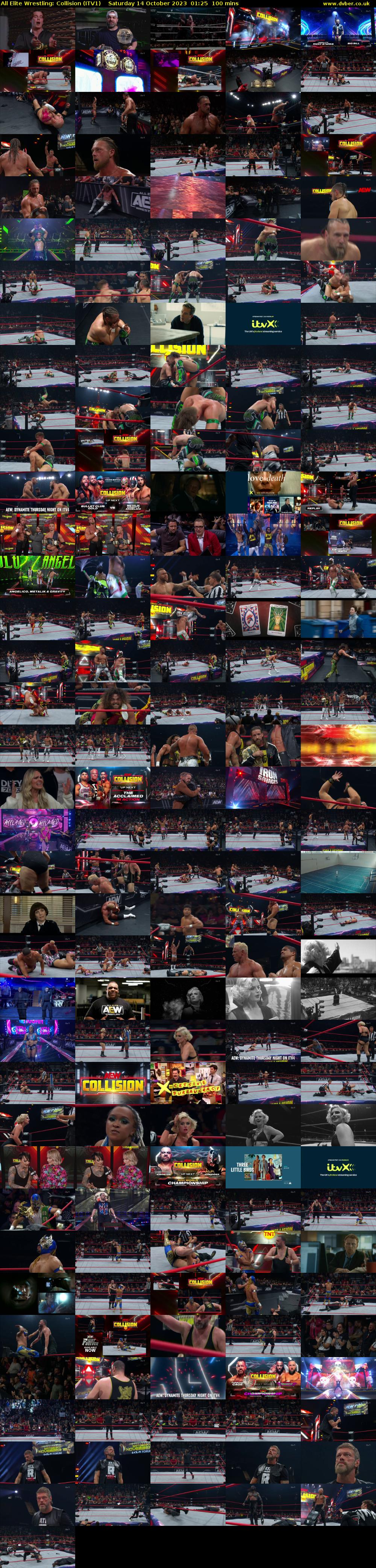 All Elite Wrestling: Collision (ITV1) Saturday 14 October 2023 01:25 - 03:05