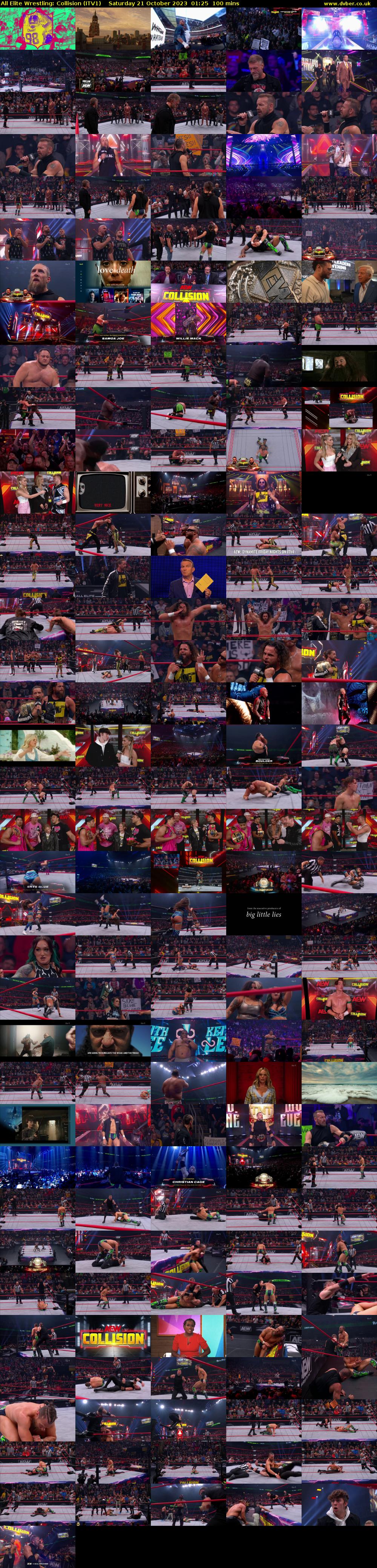 All Elite Wrestling: Collision (ITV1) Saturday 21 October 2023 01:25 - 03:05