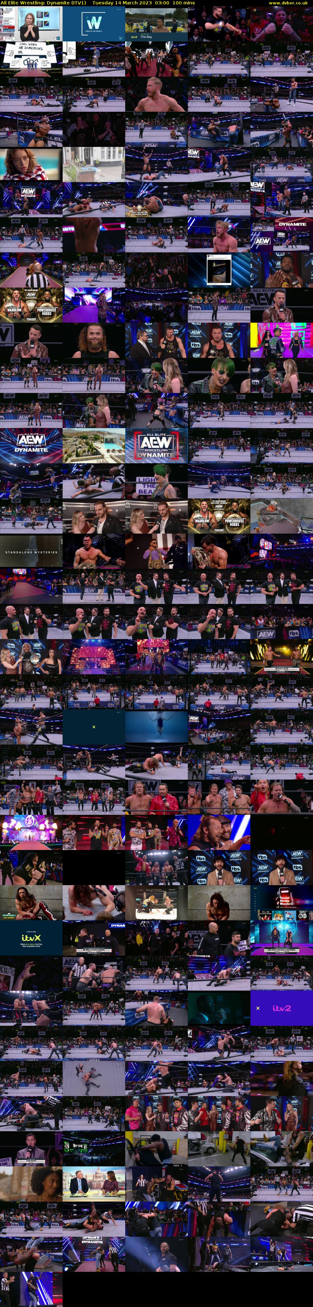 All Elite Wrestling: Dynamite (ITV1) Tuesday 14 March 2023 03:00 - 04:40