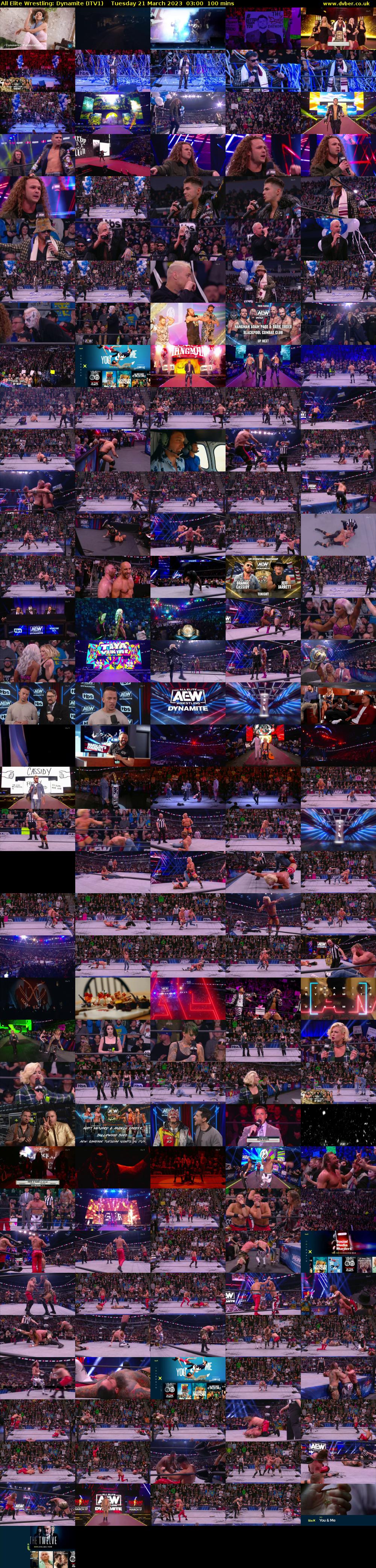 All Elite Wrestling: Dynamite (ITV1) Tuesday 21 March 2023 03:00 - 04:40
