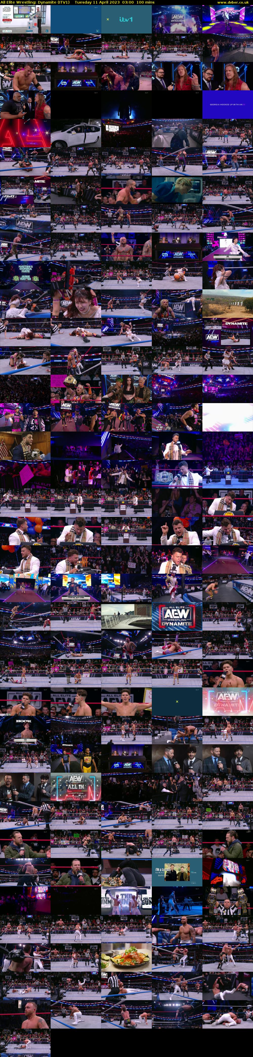 All Elite Wrestling: Dynamite (ITV1) Tuesday 11 April 2023 03:00 - 04:40