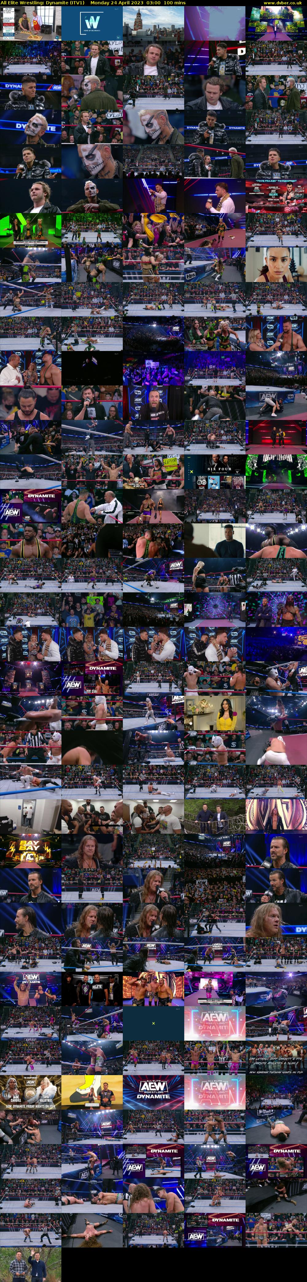 All Elite Wrestling: Dynamite (ITV1) Monday 24 April 2023 03:00 - 04:40
