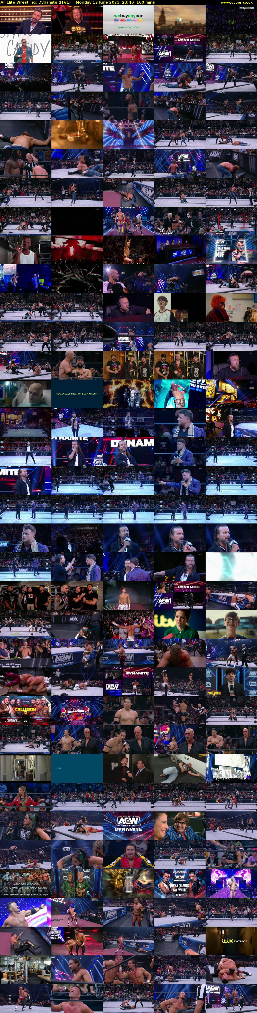 All Elite Wrestling: Dynamite (ITV1) Monday 12 June 2023 23:40 - 01:20