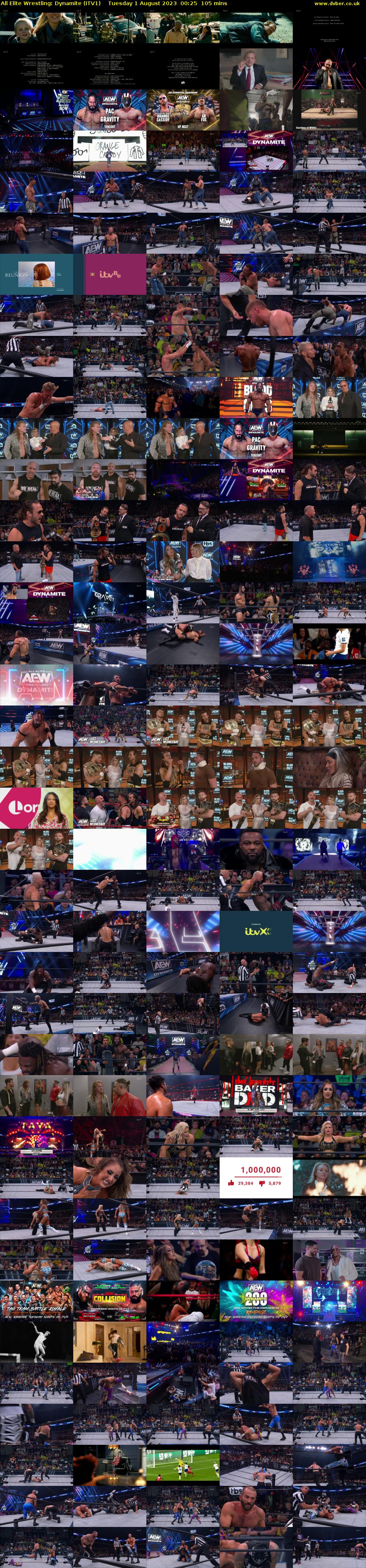 All Elite Wrestling: Dynamite (ITV1) Tuesday 1 August 2023 00:25 - 02:10
