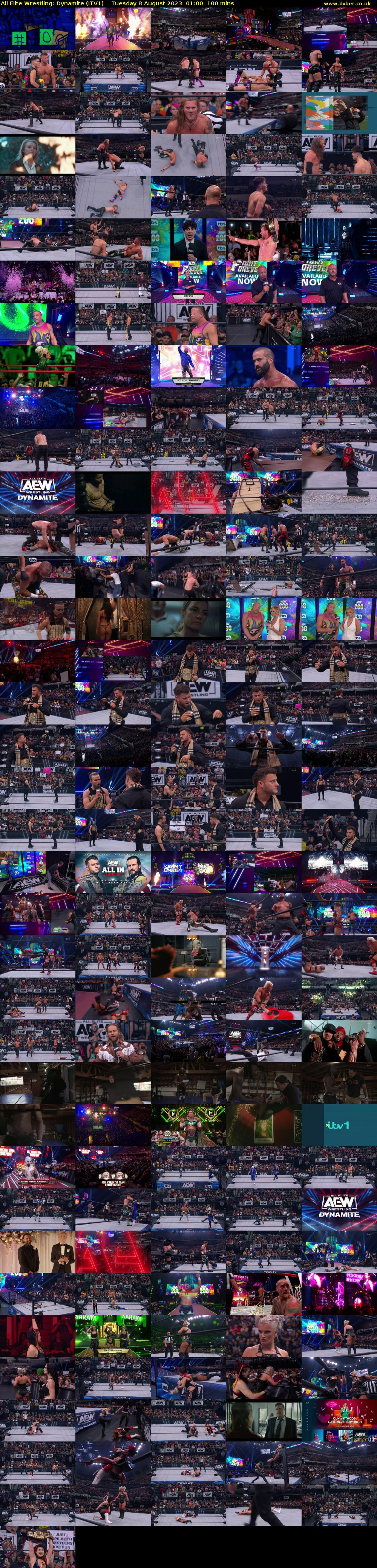 All Elite Wrestling: Dynamite (ITV1) Tuesday 8 August 2023 01:00 - 02:40