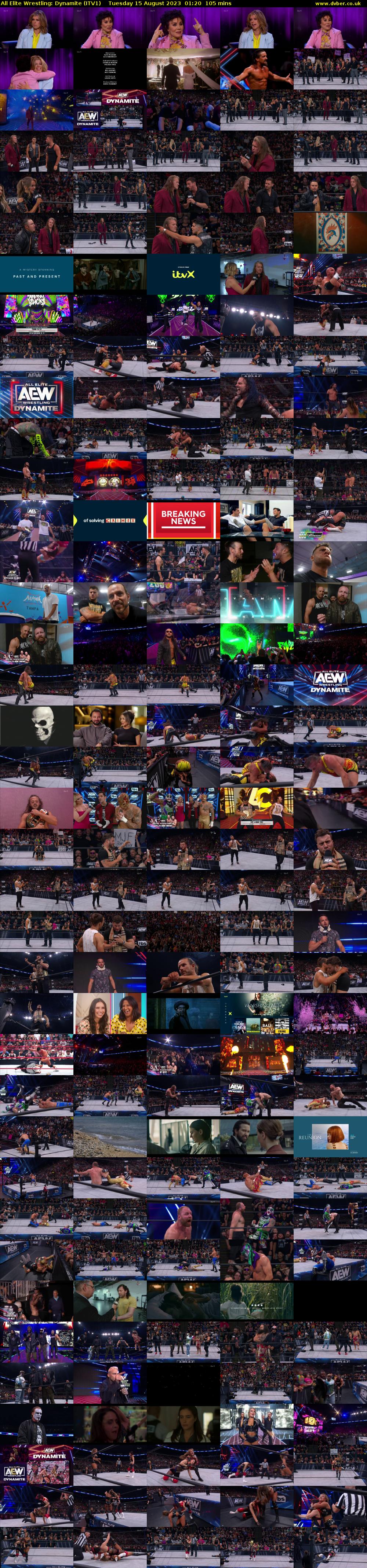 All Elite Wrestling: Dynamite (ITV1) Tuesday 15 August 2023 01:20 - 03:05