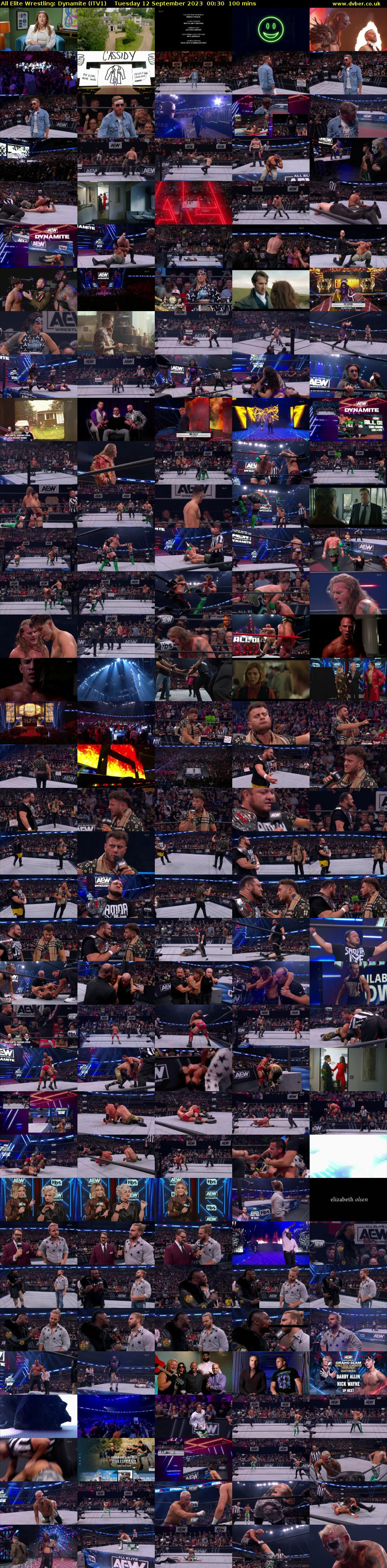 All Elite Wrestling: Dynamite (ITV1) Tuesday 12 September 2023 00:30 - 02:10