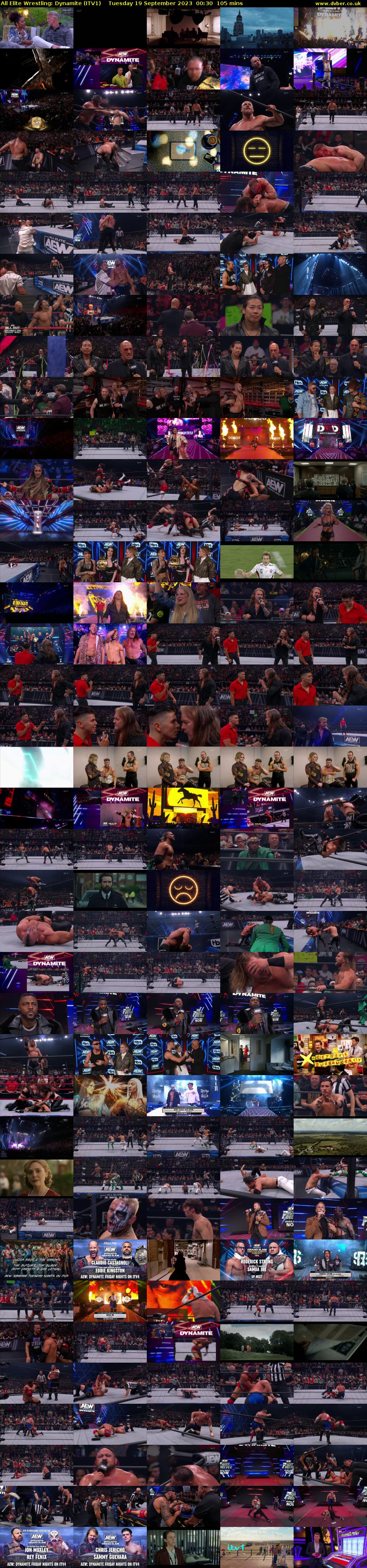 All Elite Wrestling: Dynamite (ITV1) Tuesday 19 September 2023 00:30 - 02:15