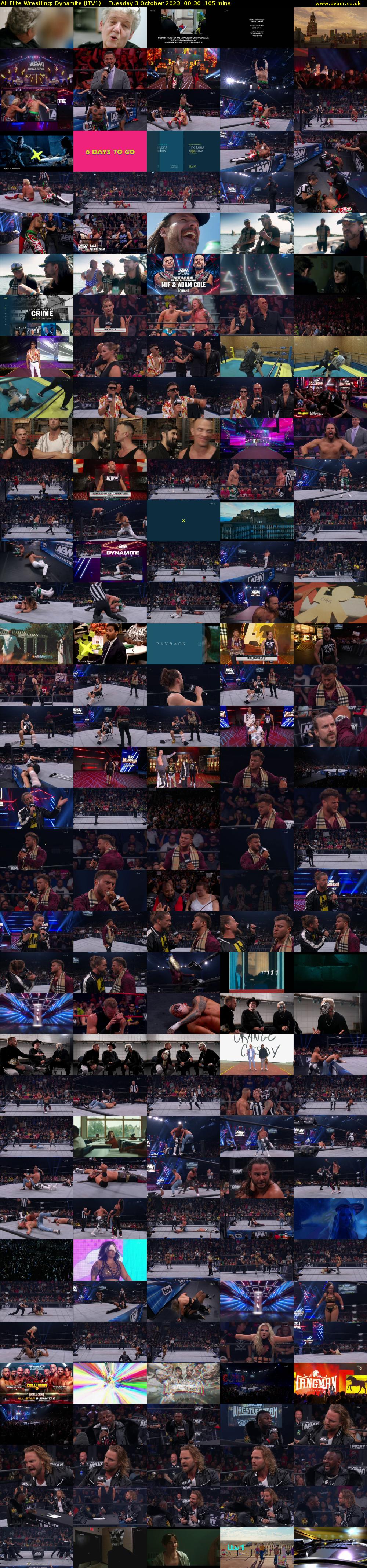 All Elite Wrestling: Dynamite (ITV1) Tuesday 3 October 2023 00:30 - 02:15