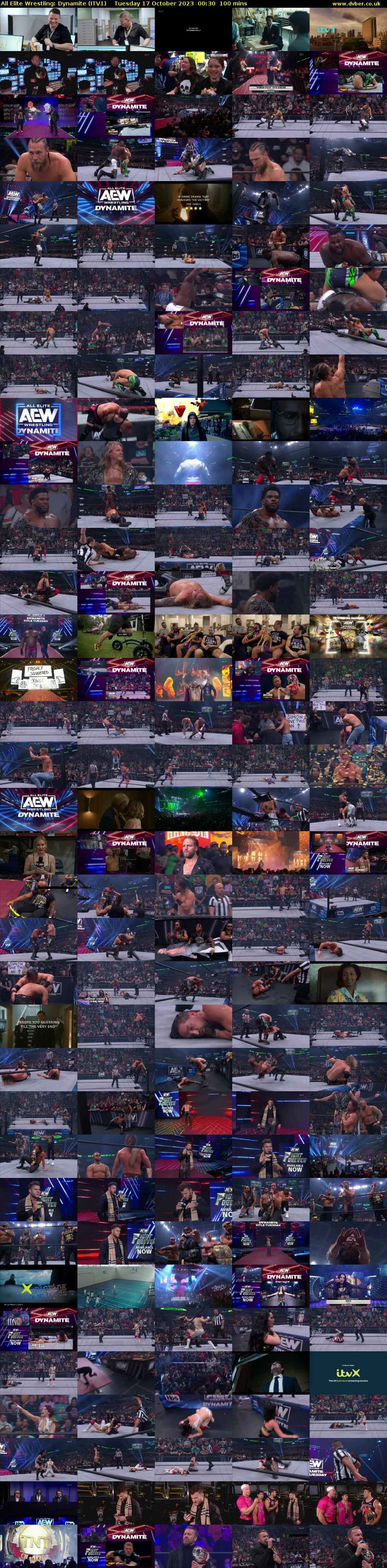 All Elite Wrestling: Dynamite (ITV1) Tuesday 17 October 2023 00:30 - 02:10
