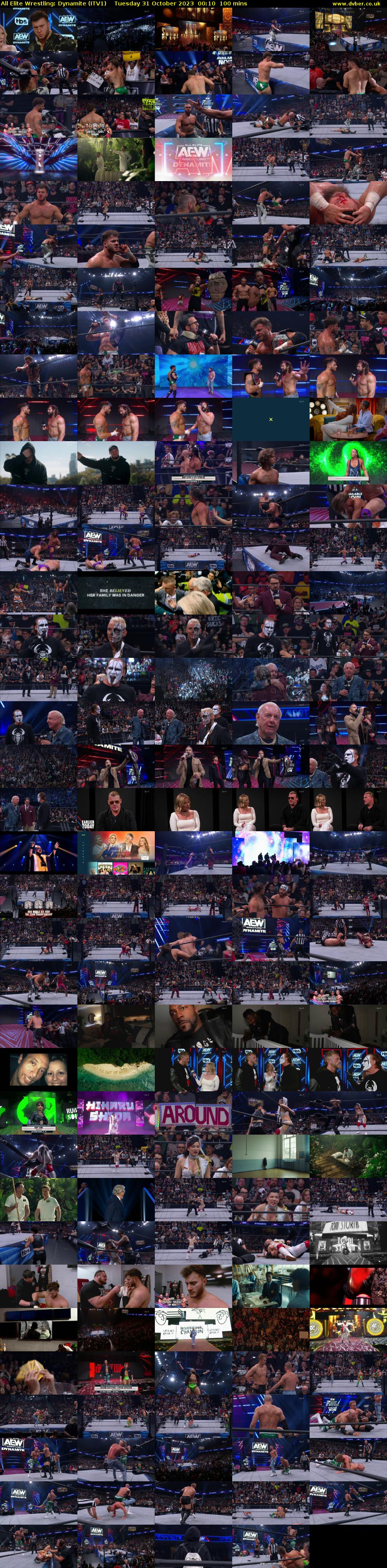 All Elite Wrestling: Dynamite (ITV1) Tuesday 31 October 2023 00:10 - 01:50