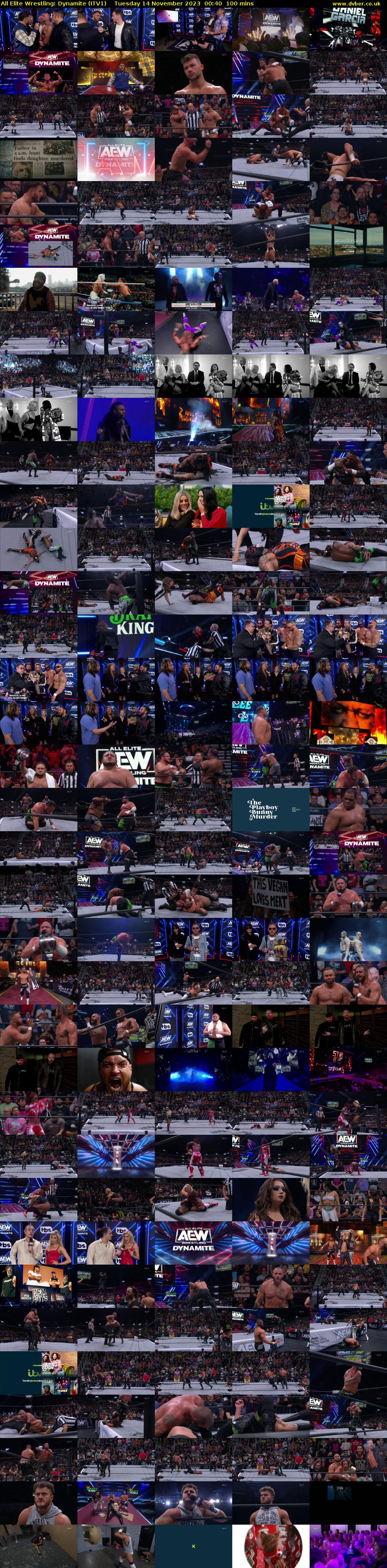All Elite Wrestling: Dynamite (ITV1) Tuesday 14 November 2023 00:40 - 02:20