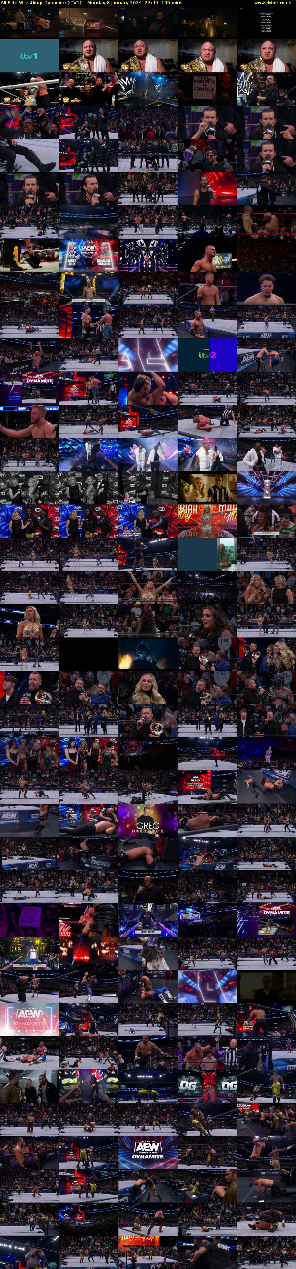 All Elite Wrestling: Dynamite (ITV1) Monday 8 January 2024 23:45 - 01:30