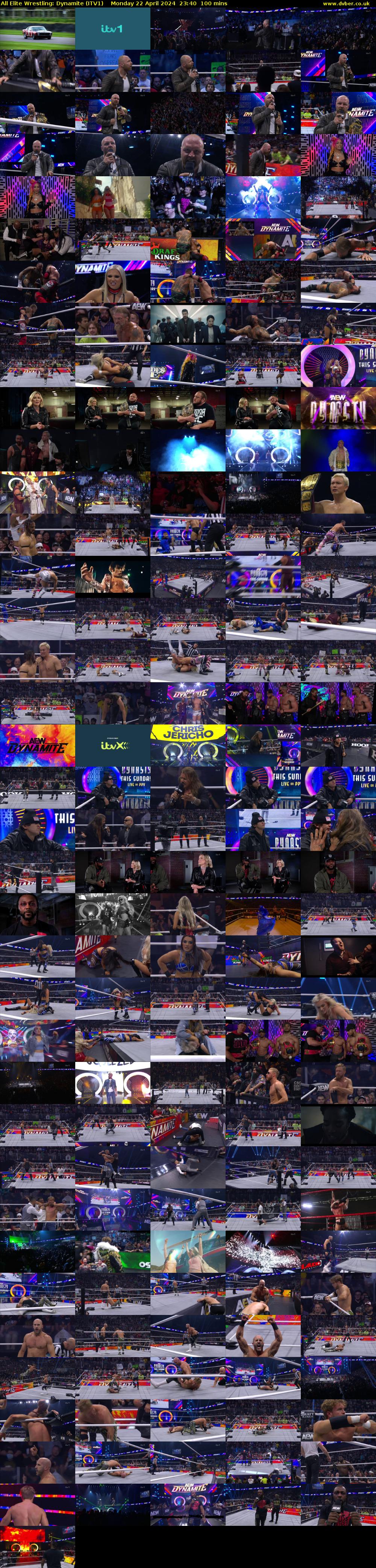 All Elite Wrestling: Dynamite (ITV1) Monday 22 April 2024 23:40 - 01:20