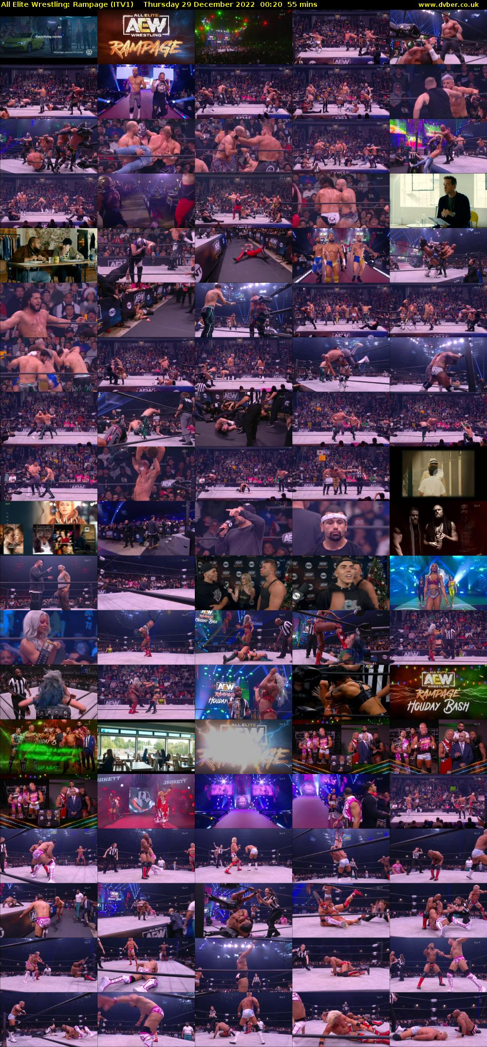 All Elite Wrestling: Rampage (ITV1) Thursday 29 December 2022 00:20 - 01:15