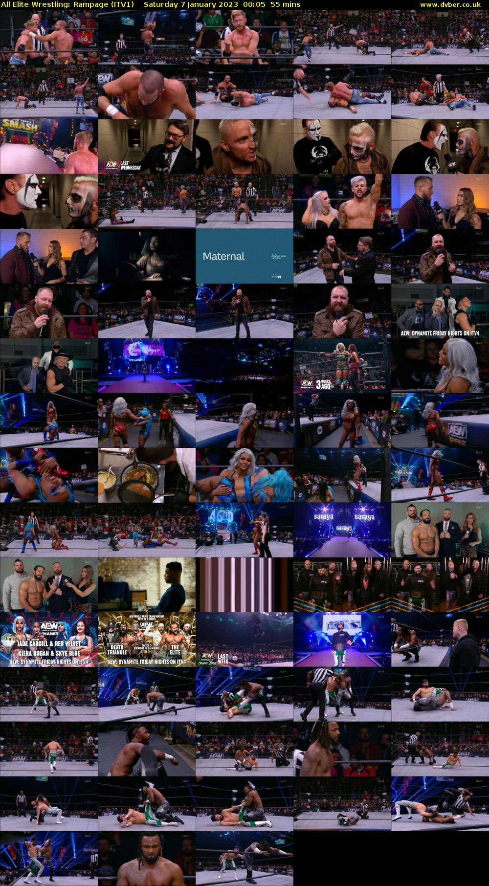All Elite Wrestling: Rampage (ITV1) Saturday 7 January 2023 00:05 - 01:00