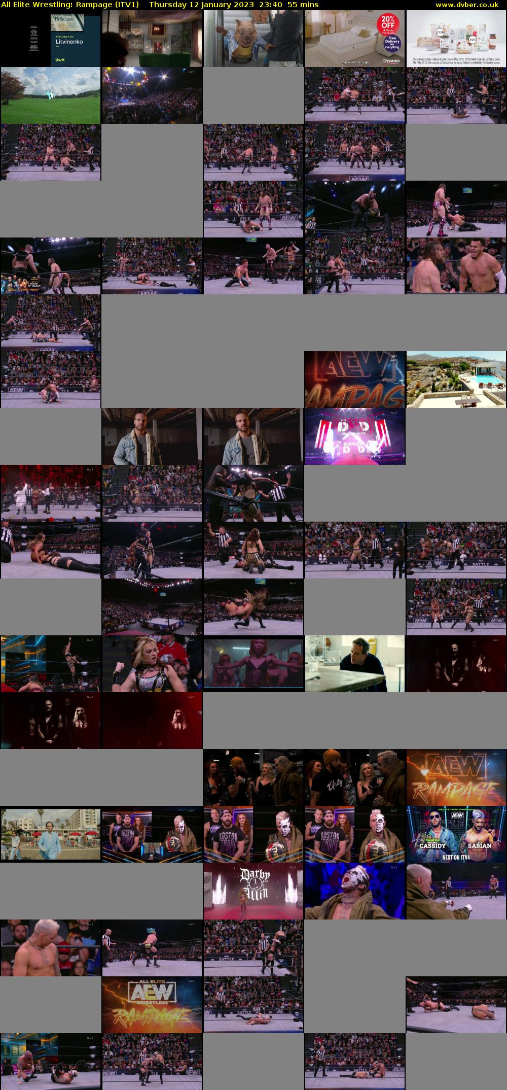 All Elite Wrestling: Rampage (ITV1) Thursday 12 January 2023 23:40 - 00:35
